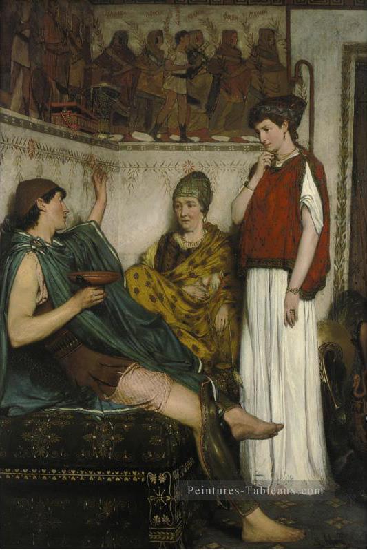 Le soldat de Marathon romantique Sir Lawrence Alma Tadema Peintures à l'huile